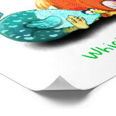 Hühner, die Eier zum Hatch Poster Fun Gewartet hab (Ecke)