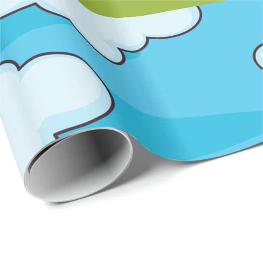 Hühner, die in einem ummantelten Papier laufen Geschenkpapier (Rolleneckpunkt)