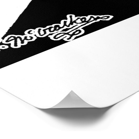 Hühner, die nicht auf die Ferne überqueren Poster (Ecke)