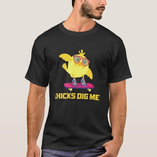 Hühner Dig Me - Cooles Hühnchen - Männer T-Shirt (Vorderseite)