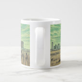 Hühner-Emblem-Design Jumbo-Tasse (Rückseite)