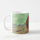 Hühner-Emblem-Design Kaffeetasse (Links)