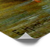 Hühner, Enten und Enten im landwirtschaftlichen Be Poster (Ecke)