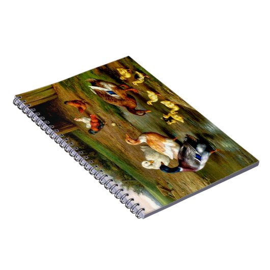 Hühner, Enten und Entenlings im Bauernhof-Notebook Notizblock (Rechte Seite)