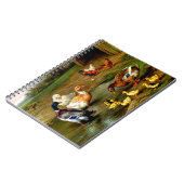 Hühner, Enten und Entenlings im Bauernhof-Notebook Notizblock (Linke Seite)