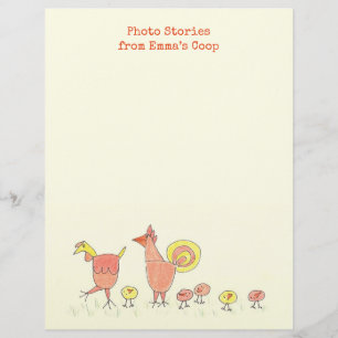Hühner Familie Blank Basteln Scrapbook Papier