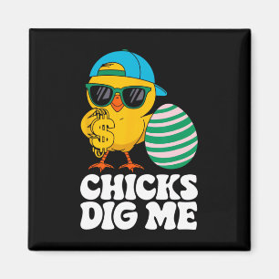 Hühner finden mich lustig Happy Easter Sunday Outf Magnet