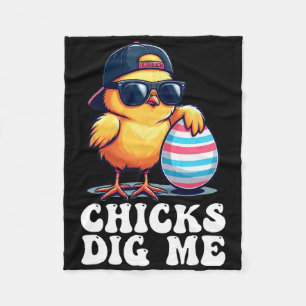 Hühner finden mich lustig Ostern Kleinkind Jungen Fleecedecke