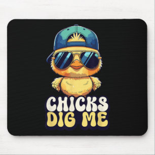 Hühner finden mich lustig von Chick Sungles Retro Mousepad