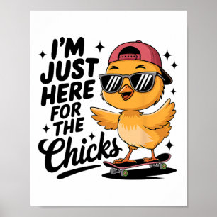 Hühner finden mich Ostern Kleinkind Jungen Männer Poster