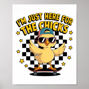 Hühner finden mich Ostern Kleinkind Jungen Männer Poster