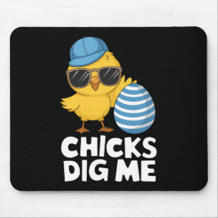 Hühner finden mich Ostern Lustige Eierjagd Mousepad