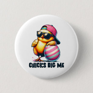 Hühner finden mich Ostern Lustiges Ostern für Klei Button