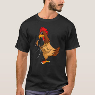Hühner Frauen Landwirt Mädchen Jungen Kinder T-Shirt