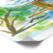 Hühner-Freunde Hühnergeflügel Poster (Ecke)