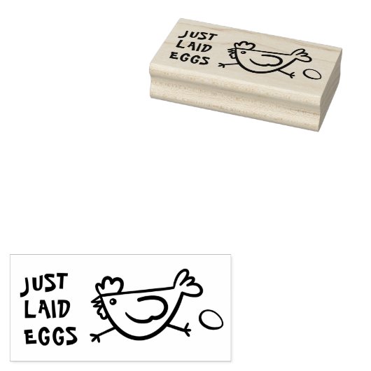 Hühner Frische Briefmarke Eier Karton Kautschuk Gummistempel (Stempel)
