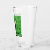 Hühner Funny Brown Green Glass Cup Glas (Links)