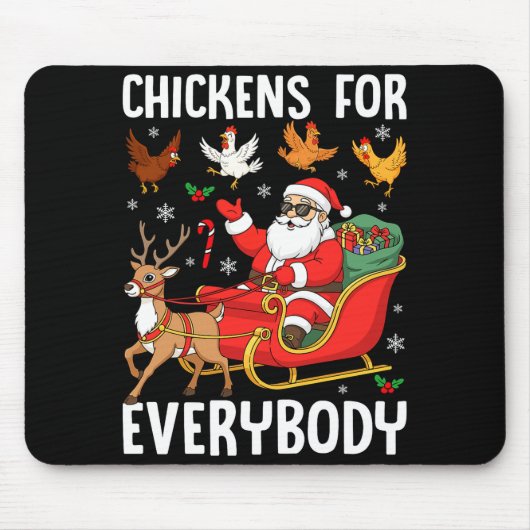 Hühner für jeden Santa Hühnerbauer Comfor Mousepad (Vorne)