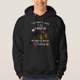 Hühner für Männer Gartengarten Hühnergarten Hoodie