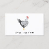 Hühner Geflügel Eierfarm Visitenkarte (Vorderseite)