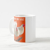 Hühner gegangenes wildes #1 kaffeetasse (Vorderseite Links)