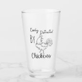 Hühner Glas (Vorderseite)