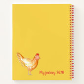 Hühner glauben, glücklich sei die Ermutigung Notizblock (Rückseite)