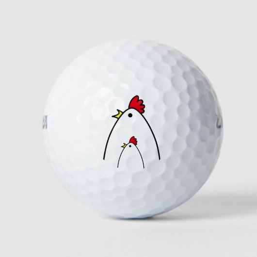 Hühner Golfball (Vorderseite)