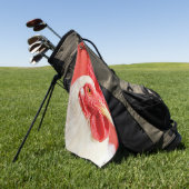 Hühner Golfhandtuch (Gras)