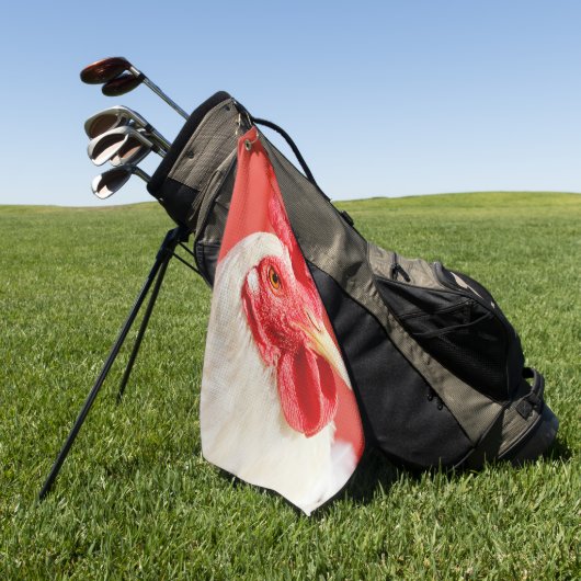 Hühner Golfhandtuch (Gras)