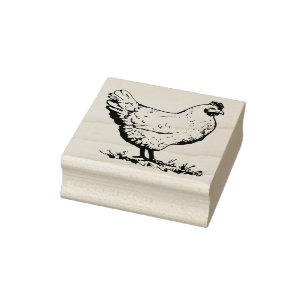 Hühner Gummistempel