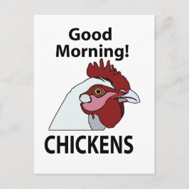 Hühner Guten Morgen lustiges Hühnchen Postkarte