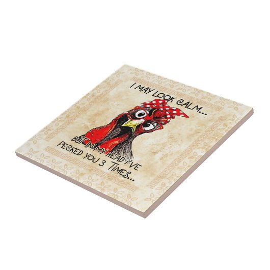 Hühner Hacker Fliese (Seite)