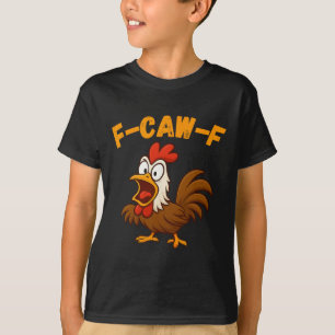 Hühner Hahn Henne Lustig Bauernhof Cartoon T-Shirt