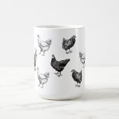 Hühner, Hähnchen und Hühner Kaffeetasse (Mittel)
