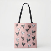 Hühner, Hähnchen und Hühner Tasche (Vorderseite)