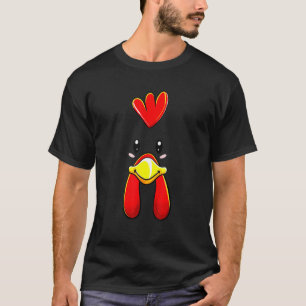 Hühner-Halloween-Kostüm Kinder Erwachsene T-Shirt
