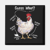 Hühner-Hintern raten, was Hühnchen-Ding raten, wer Magnet (Vorne)