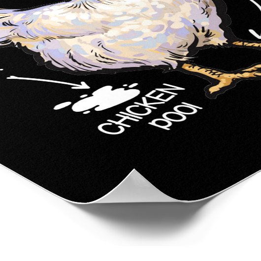 Hühner-Hintern raten, was Hühnchen-Ding raten, wer Poster (Ecke)