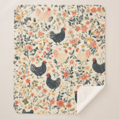 Hühner, Hühner \ Blume Hütte Sherpadecke (Vorderseite)