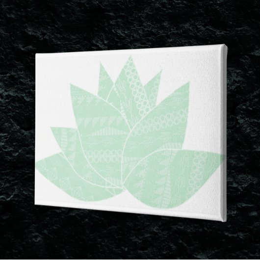 Hühner & Hühner Sukkulente moderne grüne Kalkabsta Leinwanddruck