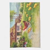 Hühner, Hühner und Ostereier Geschirrtuch (Vertikal)