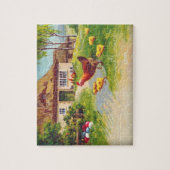 Hühner, Hühner und Ostereier Puzzle (Vertikal)