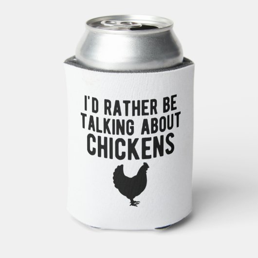 Hühner - Ich möchte lieber von Hühnern b Dosenkühler (Kanne Rückseite)