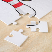 Hühner im Bowling mit Bowling Button Puzzle (Seite)