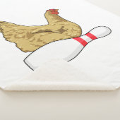 Hühner im Bowling mit Bowling Button Sherpadecke (3/4)