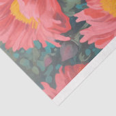 Hühner in Blume 2 Dekoupage Papier (Ausschnitt)