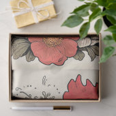 Hühner in Blume 5 Dekoupage Papier (Geschenk)