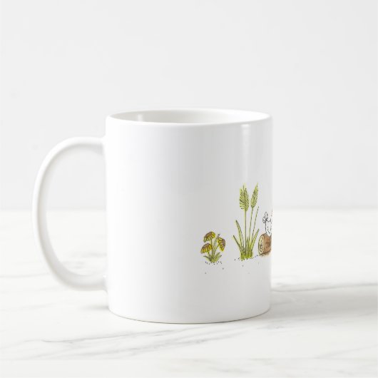 Hühner in der Wiesen-Tasse Kaffeetasse (Links)