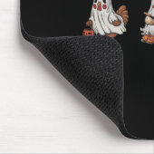 Hühner in Ghost Kostüm Pumpkin Black Cat Hallow Mousepad (Ecke)